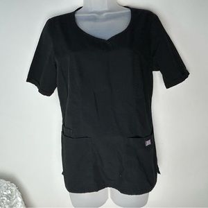 Cherokee Black Scrubs Top Women's‎ Medium